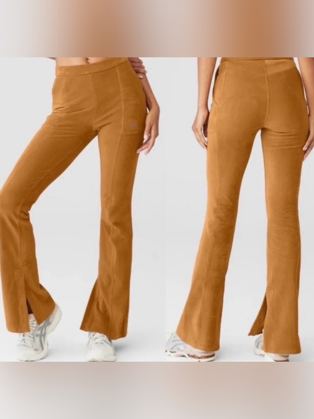 ALO Yoga Micro Corduroy High Waisted Winter Break Flare Pants